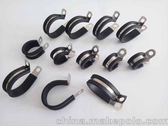蘭州福萊通R型不銹鋼包膠線夾13mm 汽車線束卡子的批發優選與行業應用